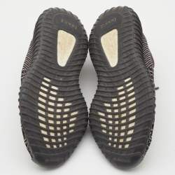 Pre Owned Adidas Yeezy Boost Black Knit Fabric 350 V2 Yecheil (Non-Reflective) Sneakers Size 38 2/3