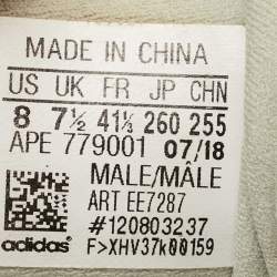 Pre Owned Yeezy x Adidas Green Knit Fabric and Suede Boost 500 Salt Sneakers Size 41 1/3