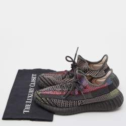 Pre Owned Yeezy x Adidas Multicolor Knit Fabric Boost 350 V2 Yecheil (Non-Reflective) Sneakers Size 40 2/3