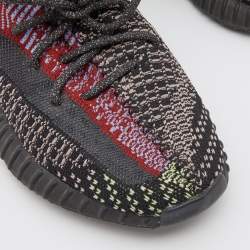Pre Owned Yeezy x Adidas Multicolor Knit Fabric Boost 350 V2 Yecheil (Non-Reflective) Sneakers Size 40 2/3