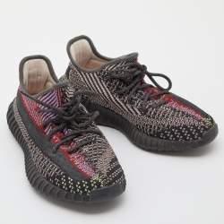 Pre Owned Yeezy x Adidas Multicolor Knit Fabric Boost 350 V2 Yecheil (Non-Reflective) Sneakers Size 40 2/3