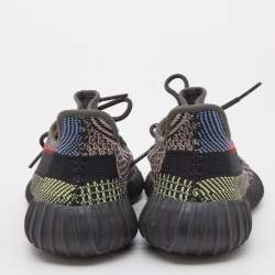 Pre Owned Yeezy x Adidas Multicolor Knit Fabric Boost 350 V2 Yecheil (Non-Reflective) Sneakers Size 40 2/3