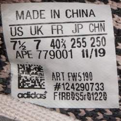 Pre Owned Yeezy x Adidas Multicolor Knit Fabric Boost 350 V2 Yecheil (Non-Reflective) Sneakers Size 40 2/3