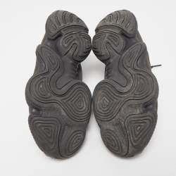 Pre Owned Yeezy x Adidas Black Suede and Mesh Boost 500 Utility Sneakers Size 40.5