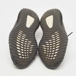 Pre Owned Yeezy x Adidas Black Knit Fabric Boost 350 V2 Yecheil Sneakers Size 42