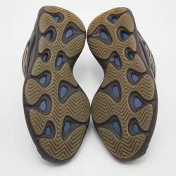 Pre Owned Yeezy x Adidas Brown/Black Knit Fabric and Rubber 700 V3 Clay Brown Sneakers Size 42