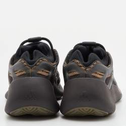Pre Owned Yeezy x Adidas Brown/Black Knit Fabric and Rubber 700 V3 Clay Brown Sneakers Size 42