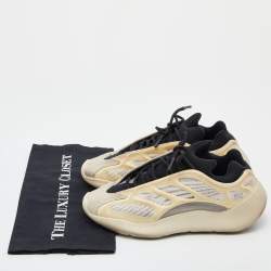 Pre Owned Yeezy x Adidas Beige/Grey Mesh and Rubber Yeezy 700 V3 Azael Sneakers Size 39 1/3