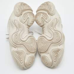 Pre Owned Yeezy x Adidas Cream Mesh, Leather and Suede 500 Blush Sneakers Size 40