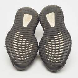 Pre Owned Yeezy x Adidas Black Knit Fabric Boost-350-V2-onyx Sneakers Size 42 1/3