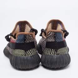 Pre Owned Yeezy x Adidas Multicolor Knit Fabric Boost 350 V2 Yecheil Sneakers Size 41 1/3