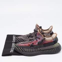 Pre Owned Yeezy x Adidas Multicolor Knit Fabric Boost 350 V2 Yecheil Sneakers Size 41 1/3