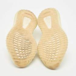 Pre Owned Yeezy x Adidas Green Knit Fabric Boost 350 V2 Butter Sneakers Size 37 1/3