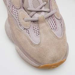 Pre Owned Yeezy x Adidas Purple Mesh and Suede 500 Soft Vision Low Top Sneakers Size 40