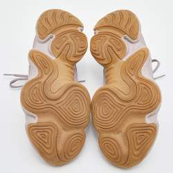 Pre Owned Yeezy x Adidas Purple Mesh and Suede 500 Soft Vision Low Top Sneakers Size 40