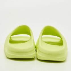 Yeezy x Adidas Neon Green Rubber Glow Green Slides Size 41