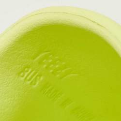 Yeezy x Adidas Neon Green Rubber Glow Green Slides Size 41