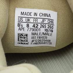 Pre Owned Yeezy x Adidas Green Neoprene and Suede Yeezy 500 Stone Sneakers Size 42