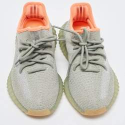 Yeezy x Adidas Green Knit Fabric Boost 350 V2 Desert Sage Sneakers Size 38 2/3