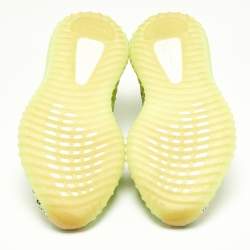 Pre Owned Yeezy x Adidas Green Knit Fabric Boost 350 V2 Yeezreel Sneakers Size 43 1/3