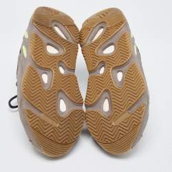 Pre Owned Yeezy x Adidas Tricolor Suede and Mesh Boost 700 Mauve Sneakers Size 42