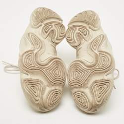 Pre Owned Yeezy x Adidas Cream Suede and Mesh Yeezy 500 Blush Sneakers Size 42