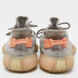 Pre Owned Yeezy x Adidas Grey Knit Fabric Boost 350 V2 'Trfrm' Sneaker Size 40