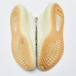 Pre Owned Yeezy x Adidas Green Knit Fabric Boost 350 V2 Butter Sneakers Size 39 1/3