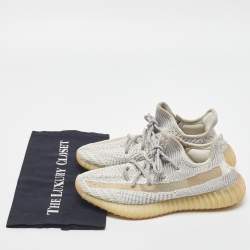 Pre Owned Yeezy x Adidas Boost 350 V2 Lundmark Non-Reflective Sneakers Size 39 1/3