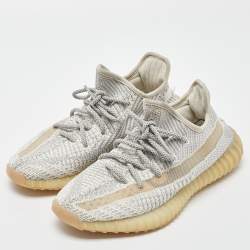 Pre Owned Yeezy x Adidas Boost 350 V2 Lundmark Non-Reflective Sneakers Size 39 1/3