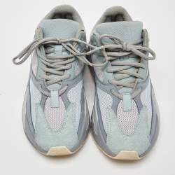 Pre Owned Yeezy x Adidas Two Tone Suede and Mesh Boost 700 Inertia Sneakers Size 40 2/3