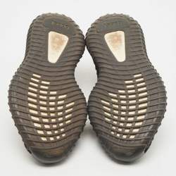 Pre Owned Yeezy x Adidas Black Knit Fabric Boost 350 V2 Oreo Sneakers Size 40