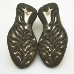 Pre Owned Yeezy x Adidas Yellow Knit Fabric Boost 380 Hylte Sneakers Size 43 1/3