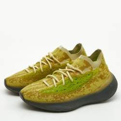 Pre Owned Yeezy x Adidas Yellow Knit Fabric Boost 380 Hylte Sneakers Size 43 1/3