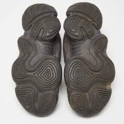 Pre Owned Yeezy x Adidas Black Mesh and Suede Yeezy 500 Utility Sneakers Size 40 2/3