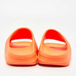 Yeezy x Adidas Orange Rubber Enflame Slides Size 45 1/3