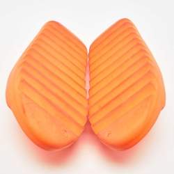 Yeezy x Adidas Orange Rubber Enflame Slides Size 45 1/3