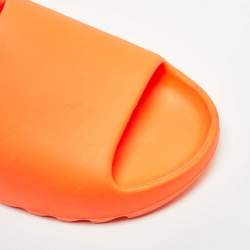 Yeezy x Adidas Orange Rubber Enflame Slides Size 45 1/3