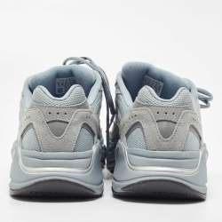 Pre Owned Yeezy x Adidas Blue Fabric and Suede Hospital Blue Boost 700 V2 Sneakers Size 45 1/3