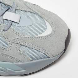 Pre Owned Yeezy x Adidas Blue Fabric and Suede Hospital Blue Boost 700 V2 Sneakers Size 45 1/3