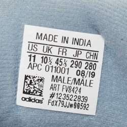 Pre Owned Yeezy x Adidas Blue Fabric and Suede Hospital Blue Boost 700 V2 Sneakers Size 45 1/3