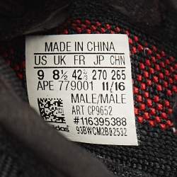 Pre Owned Yeezy x Adidas Black Knit Fabric Boot V2 Core Sneakers Size 42 1/3 