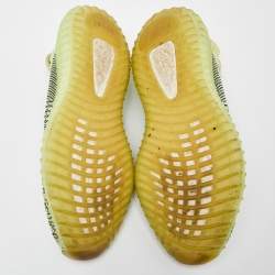 حذاء رياضي ييزي x أديداس "بوست 350 ڨي2 ييزيريل" عاكس تريكو قماش أخضر مقاس 41.5