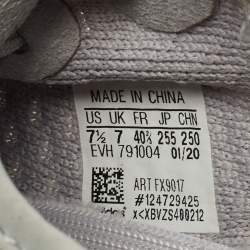 Yeezy x Adidas Grey Knit Fabric Boost 350 V2 Tail Light Sneakers Size 40 2/3