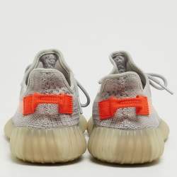 Yeezy x Adidas Grey Knit Fabric Boost 350 V2 Tail Light Sneakers Size 40 2/3