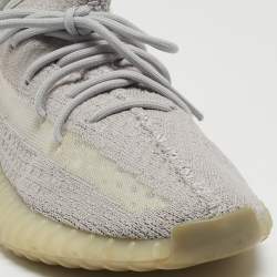 Yeezy x Adidas Grey Knit Fabric Boost 350 V2 Tail Light Sneakers Size 40 2/3