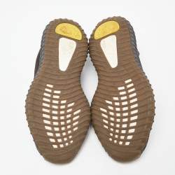 Pre Owned Yeezy x Adidas Black Knit Fabric Boost 350 V2 Sneakers Size 44