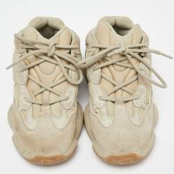 Yeezy x Adidas Green Neoprene and Suede Yeezy 500 Stone Sneakers Size 38