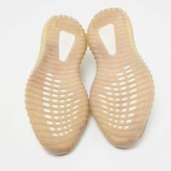 Yeezy x Adidas Cream Knit Fabric Boost 350 V2-Flax Sneakers Size 44 2/3
