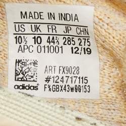 Yeezy x Adidas Cream Knit Fabric Boost 350 V2-Flax Sneakers Size 44 2/3